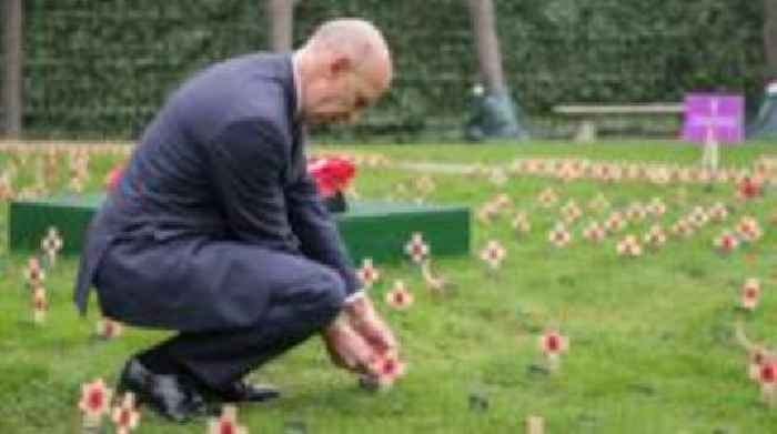 War hero honoured at Parliament remembrance garden