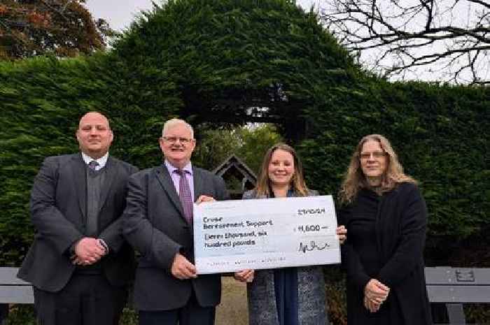 North Devon crematorium aids local bereavement charity with funds