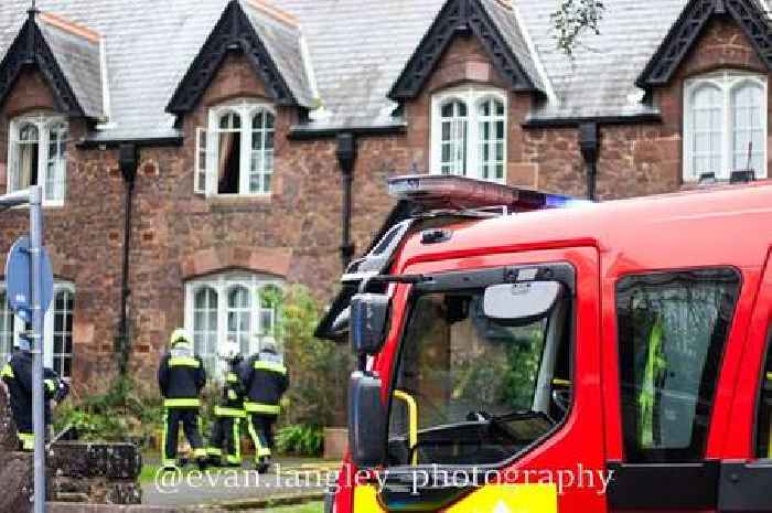 Fire crews rush to scene of house fire in Exeter