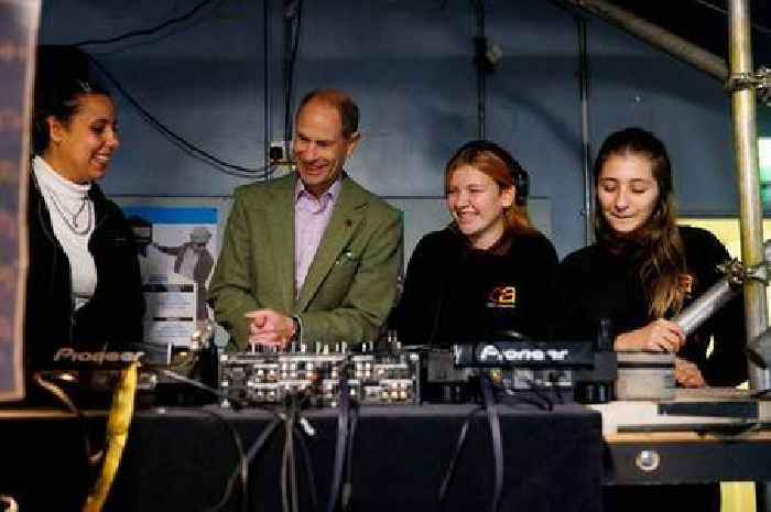 Duke of Edinburgh gets on the decks during visit to Cambridge live music venue