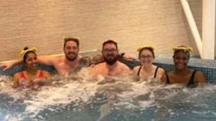 BBC team complete 'exhausting' CiN swim challenge