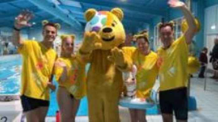 BBC team complete Children in Need swim