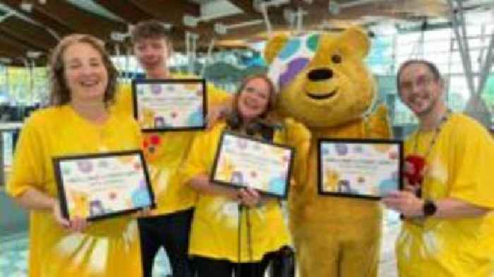 BBC Jersey team completes Children in Need swim