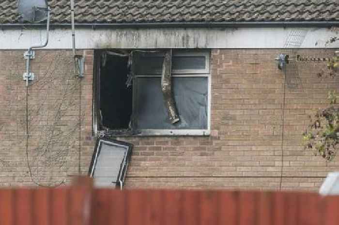 Screaming woman 'had to be restrained' by police at scene of house fire where two people died