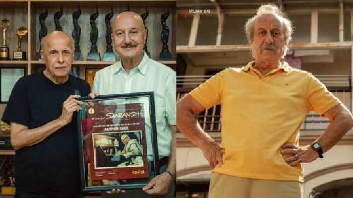 Mahesh Bhatt gives special gift to Anupam Kher on `Vijay 69` release day