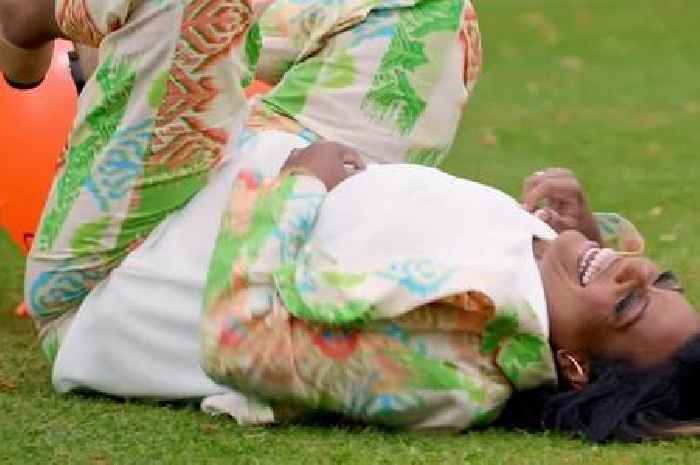 Great British Bake Off's Alison Hammond hilariously hits the deck in comical wipeout