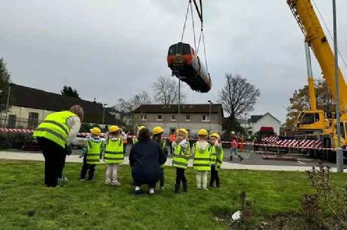 Old Glasgow Subway carriage gets new home at nursery delighting Scots kids