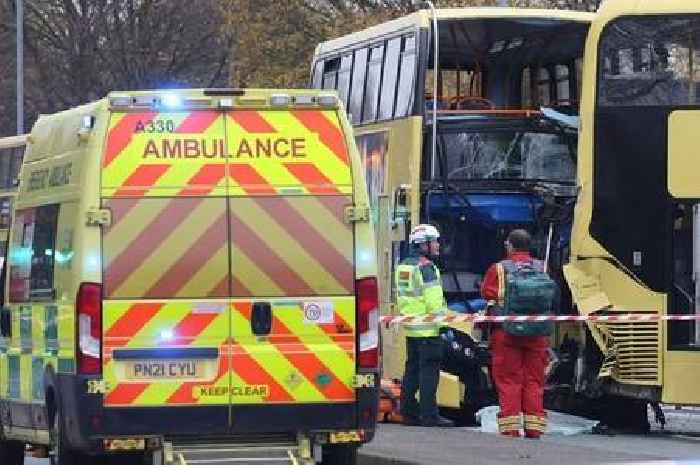 Serious bus crash sees at least 13 people rushed to hospital