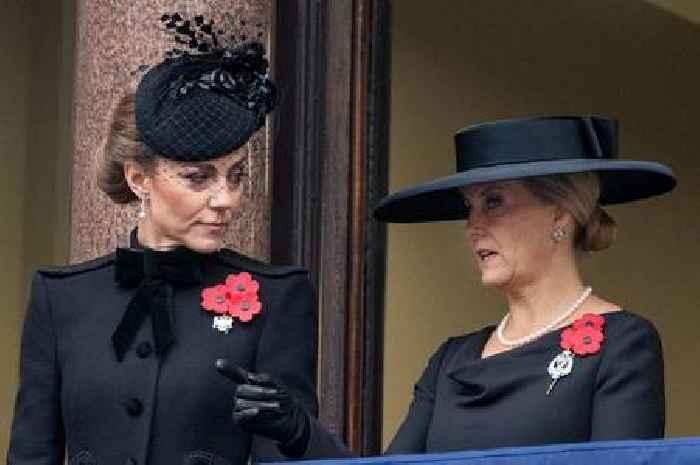 Lip reader uncovers Kate Middleton's bold remark to Sophie Wessex at Remembrance Day