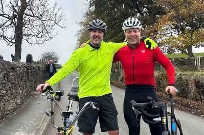 Paddy McGuinness says Sir Chris Hoy pushed him to 'absolute limits' in Children In Need bike challenge