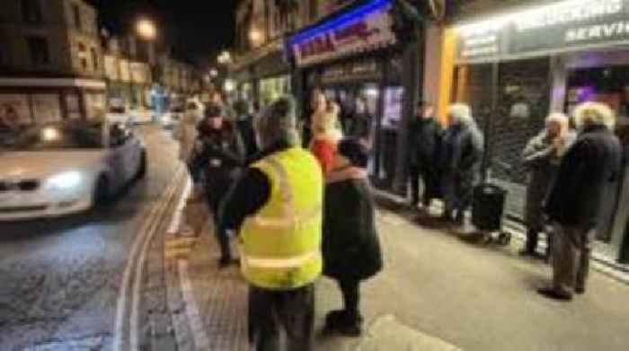 Protesters disrupt work on city centre road