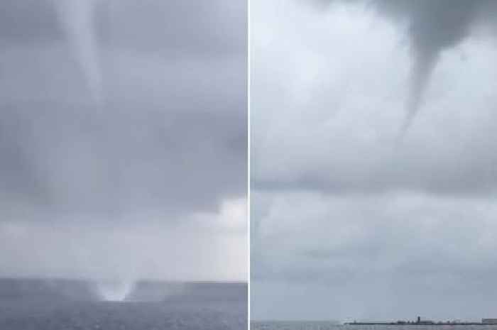 Horror as mini-tornado hits Spain lifting heavy solar roof panels into air