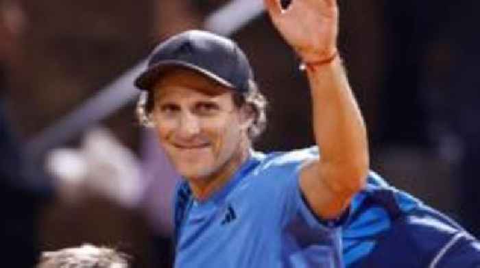 Former footballer Forlan beaten on pro tennis debut