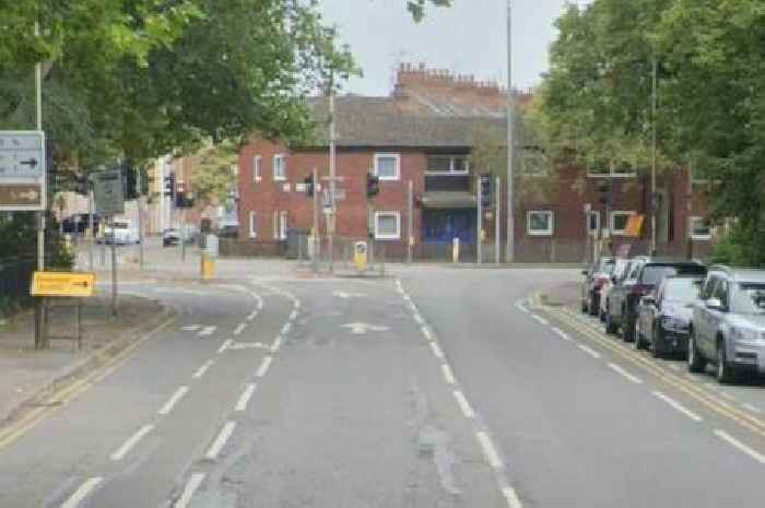 Woman taken to hospital after collision with car in Leicester