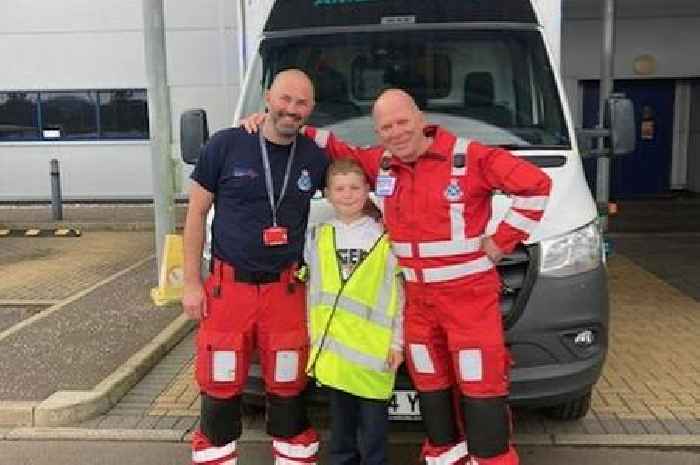 Scots boy who nearly died in horror bike fall reunites with medics who saved him