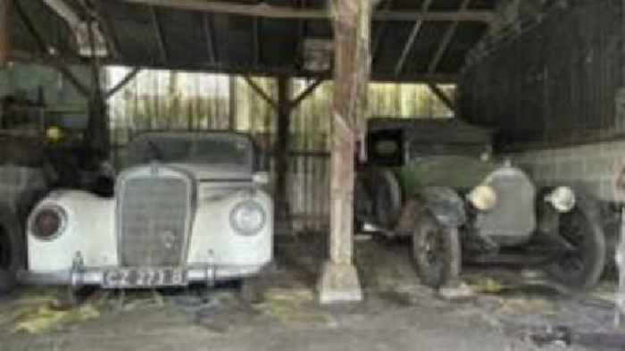 Rare cars hidden in barn since 1980s to be sold