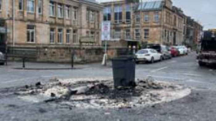 Two charged after Glasgow Bonfire Night disorder