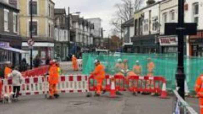 Works begin on city centre road following protests