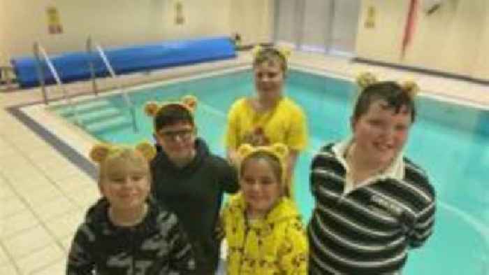 Special education school swims for Pudsey