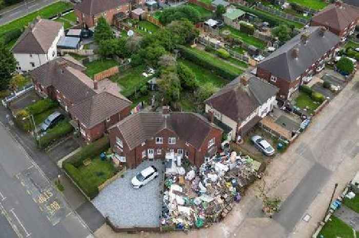 Nightmare neighbour who amassed mountain of water kicked out of home