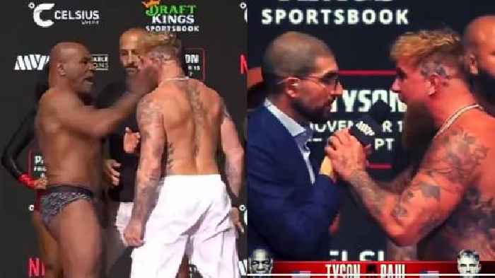 "He must die!", says Paul after Tyson slaps him during the weigh in, WATCH VIDEO