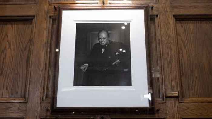 Stolen portrait of Winston Churchill that was swapped with forgery returned to hotel