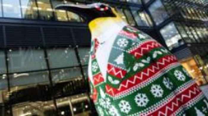 Festive penguins waddle into West End