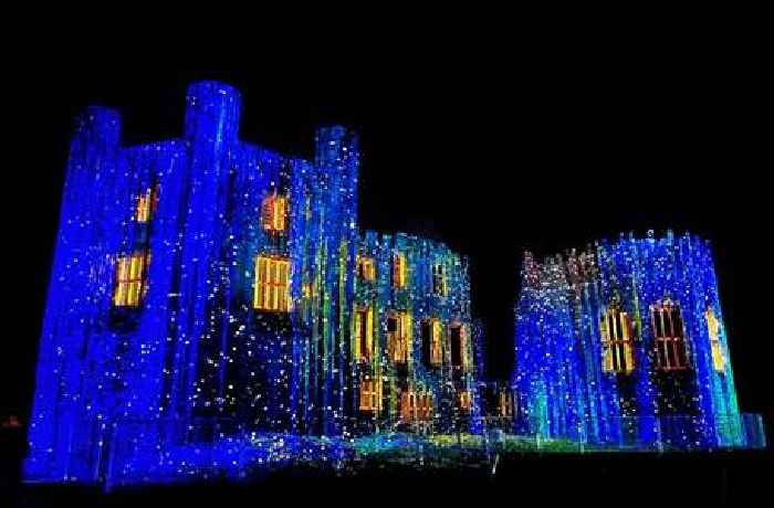 Magical light show centre stage of Devon coast's winter wonderland