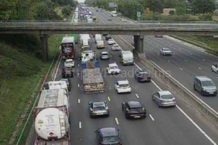 Three fire engines, police and paramedics called to M6 smash