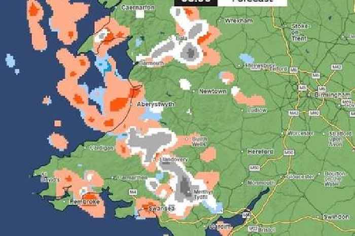 Met Office snow maps show exactly where and when it will fall in Wales next week