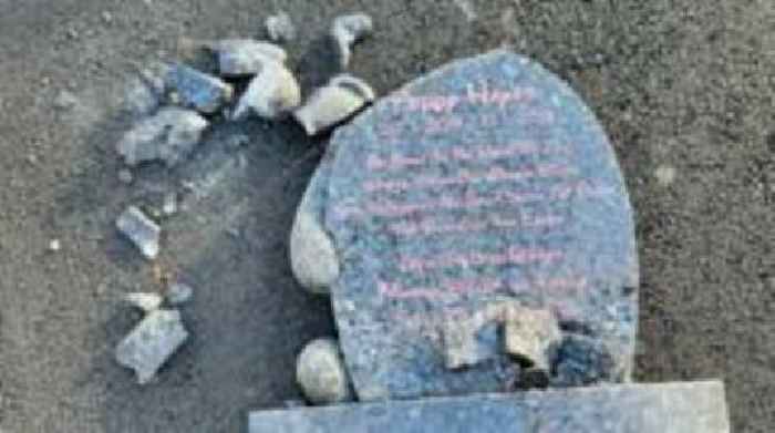 Baby grave vandalism 'like losing daughter again'