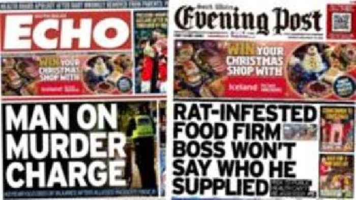 Wales' papers: Murder charge and 'rat-infested food firm'