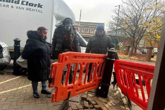 Chaos of rat-infested 'sinkhole' at council flats unrepaired for six months