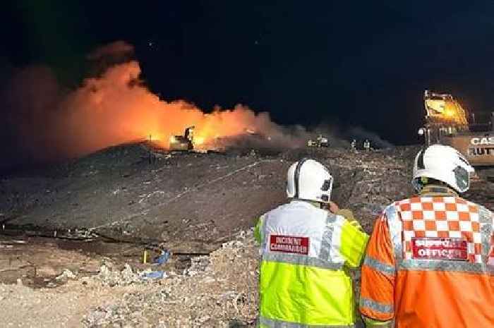 Staffordshire fire chief issues warning after Walleys Quarry blaze