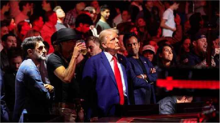 Donald Trump brings WWE flair to UFC 309, walks out to Undertaker’s theme song