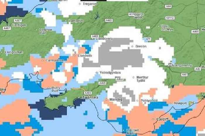 The full list of places in Wales that could see snow next week according to the Met Office