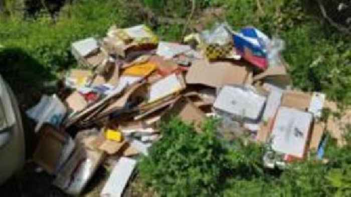 Man fined £4k for dumping cardboard beside A-road