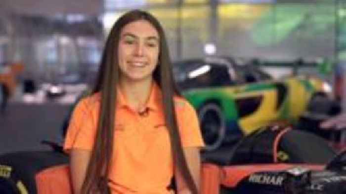 McLaren driver trying to beat the boys to F1