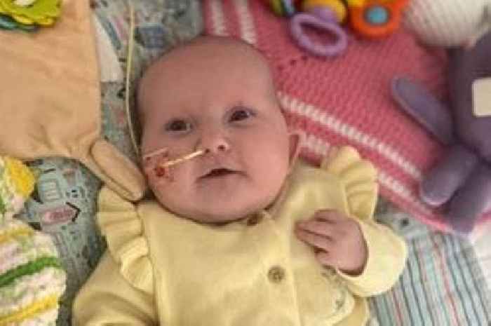 Baby girl fights to survive after parents told to say goodbye when she was eight days old