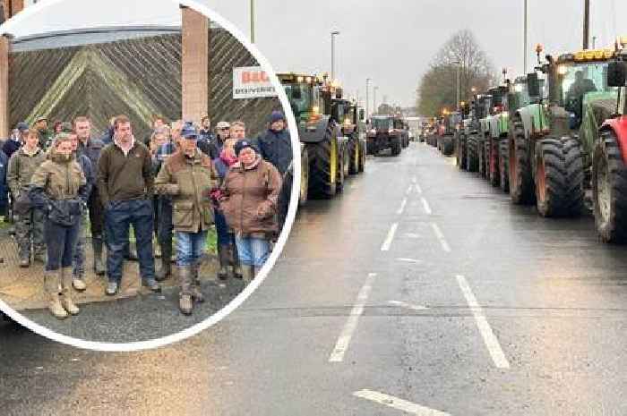 'Family farm tax could ruin my farm and the ability to leave it to my children' says farmer on Gloucester tractor protest