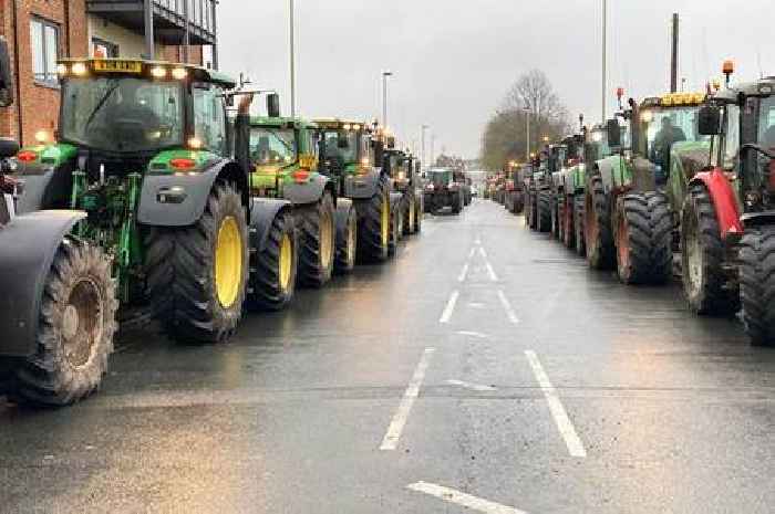 Live update as farmers' protest brings tractors to streets of Gloucester