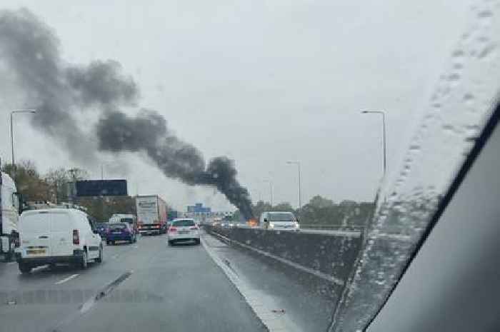 M25 Dartford Tunnel live traffic updates as car fire causes major delays near Lakeside Shopping Centre