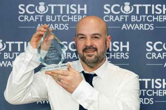 Lanarkshire butcher recognised with national award for mentoring apprentice