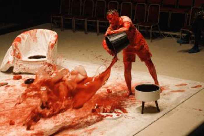 75 litres of fake blood splattered my shoes in London’s most eccentric show