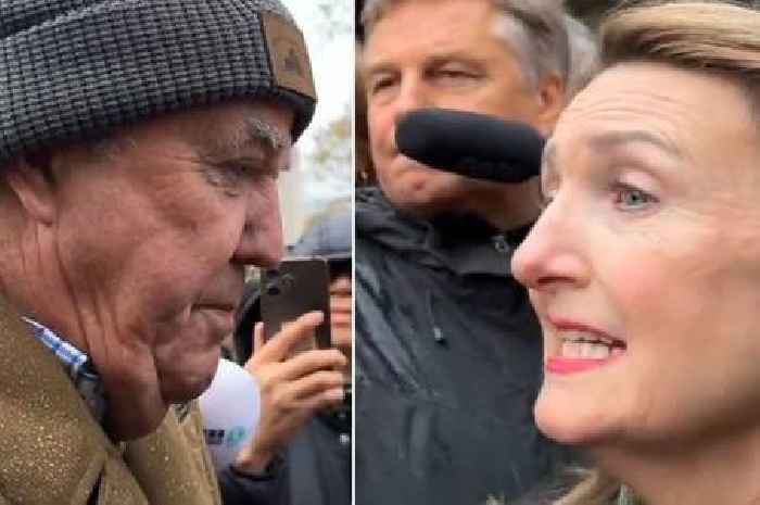 Jeremy Clarkson snaps at BBC's Victoria Derbyshire at farmers rally over inheritance tax