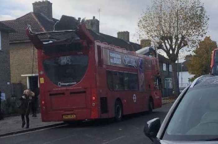 Bus passengers hospitalised after Dagenham bus roof ripped off in 'collision with a tree'