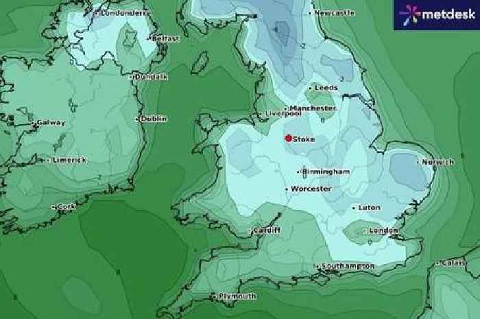 Met Office 18-hour weather warning for freezing Stoke-on-Trent