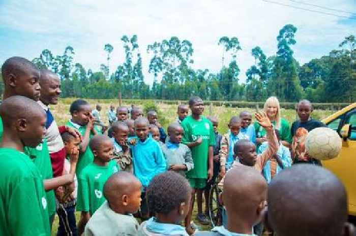 Hibs shirts make kids smile at Kenyan school as Easter Road club reach out