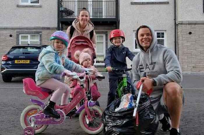 Scots family's daily litter-picking is 'way of life' with kids starting aged one