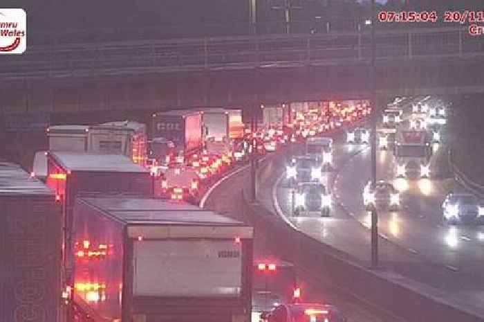 Rush hour crash causes long delays on M4 - live updates